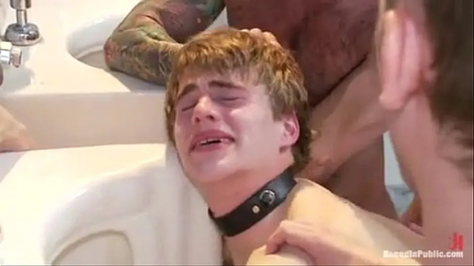 Massive bondage in the toilets