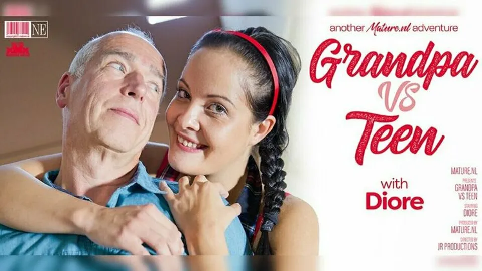 Mature.nl - DioreRolf - Horny old grandpa bumps into a naughty te*** and they end up having sex! 