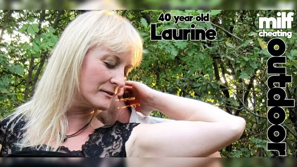 Mature.nl - LaurineLeslie Taylor - Cheating, big breasted Laurine is 40 year old MILF that loves to fuck the neighbor in the forest 