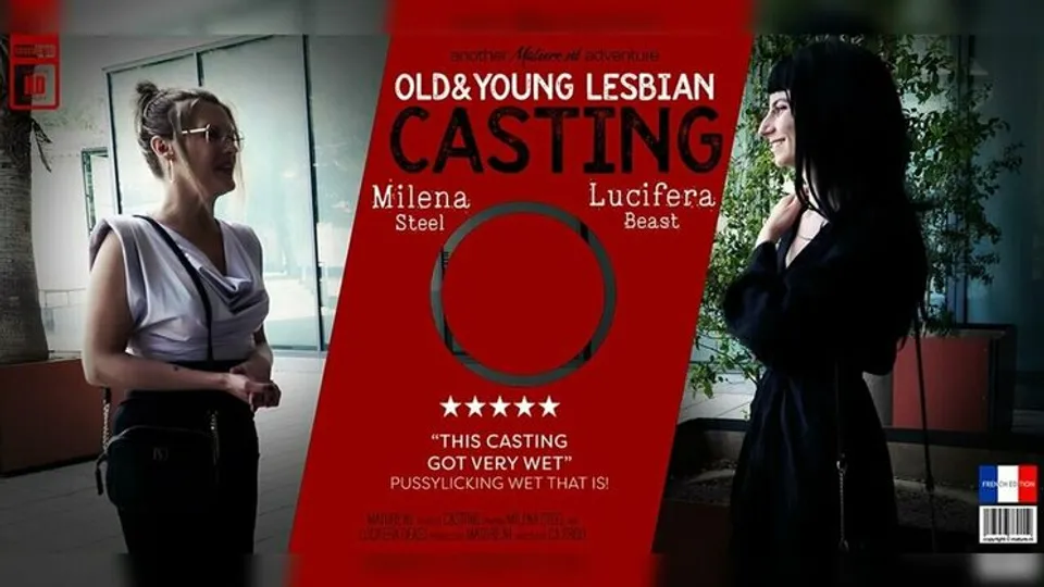 Mature.nl - Lucifera BastMilena Steel - A hot old and young lesbian casting session with hot Lucifera Beast and MILF Milena Steel 