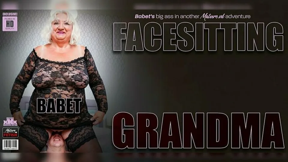 Mature.nl - RobertoBabet - Horny young man loves the big ass of curvy granny Babet on his face and then some 