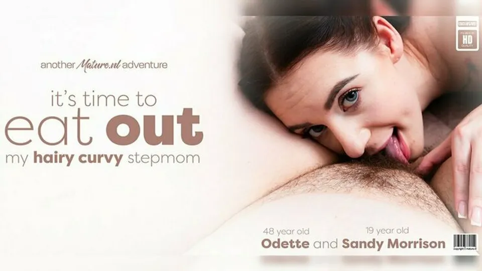 Mature.nl - Sandy MorrisonOdette C. - Curvy stepmom Odette gets her hairy pussy and big ass licked by her stepdaughter Sandy Morrison 