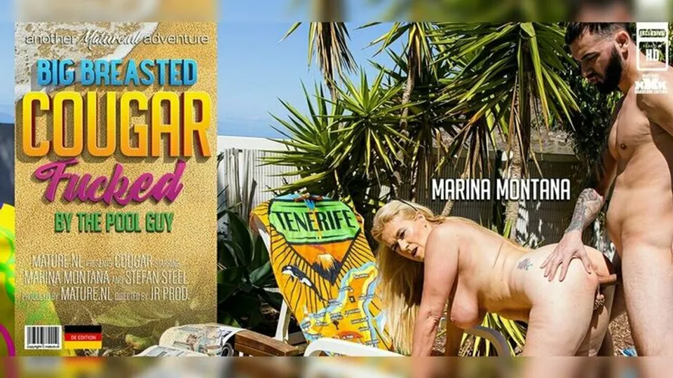 Mature.nl - Stefan SteelMarina Montana (EU) - Big breasted cougar Marina Montana gets fucked at the poolside under the hot sun 