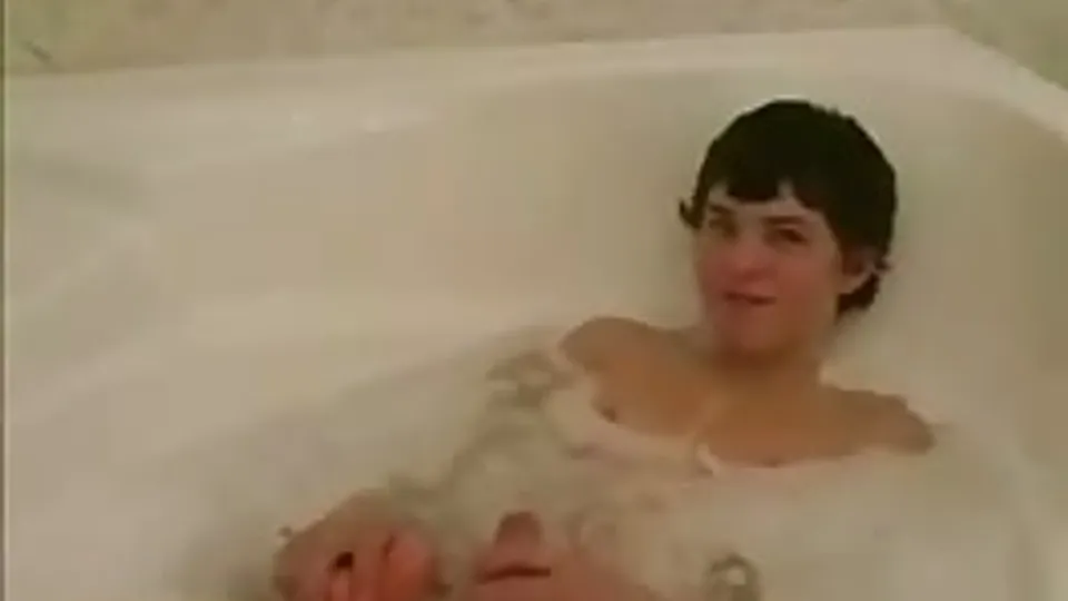 Me in the bath jacking off