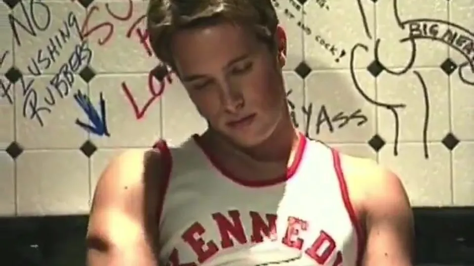 Gay Threesome in Mens Room