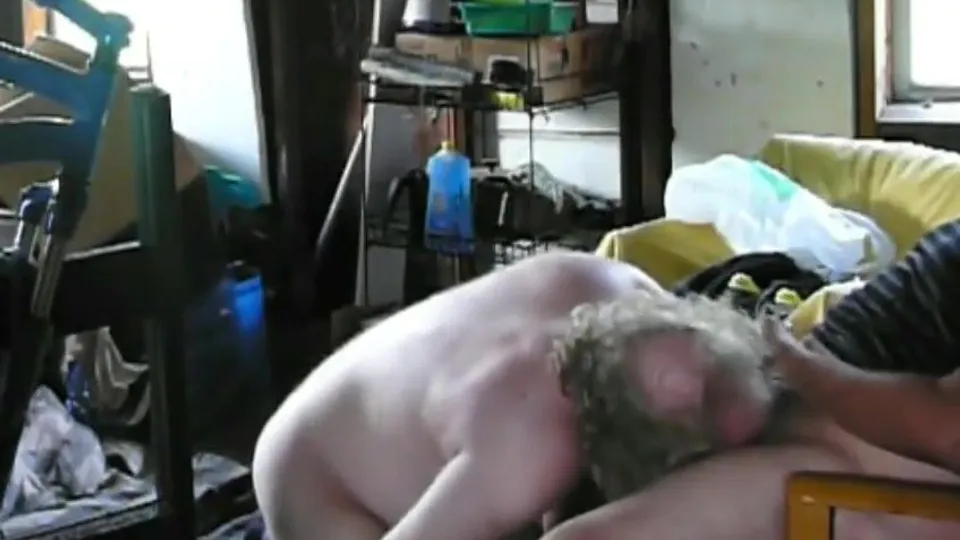 Mike Bishop Sucking Cock in the Shed!