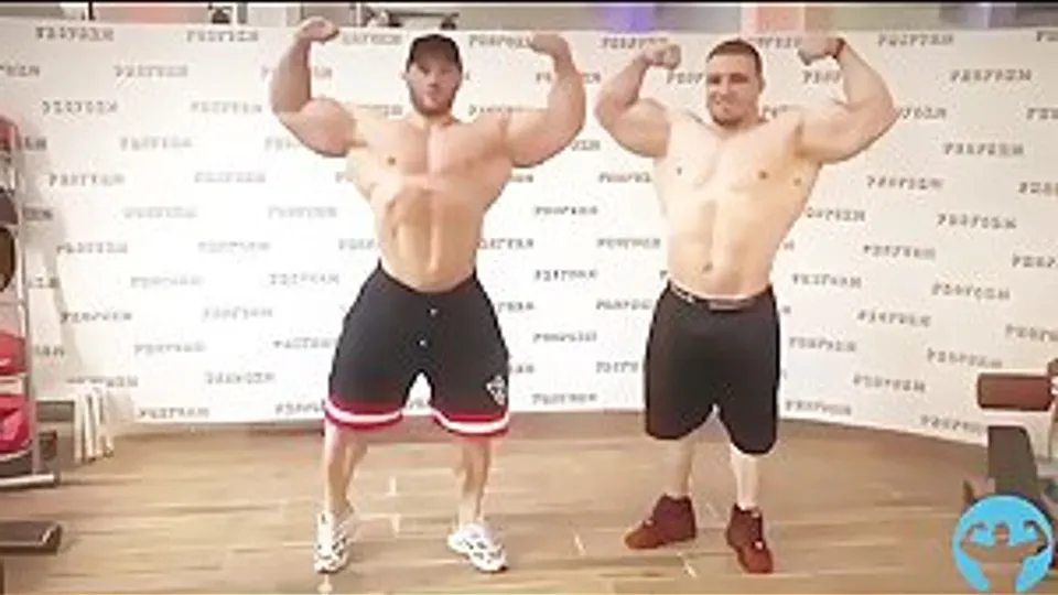 Mikhail Volinkin shows Andrey Skordomnyy his old school