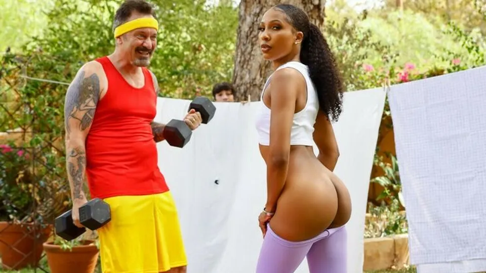 Milfed - Ricky SpanishOlivia Jayy - Milf Workout Teases Pervy Neighbor 