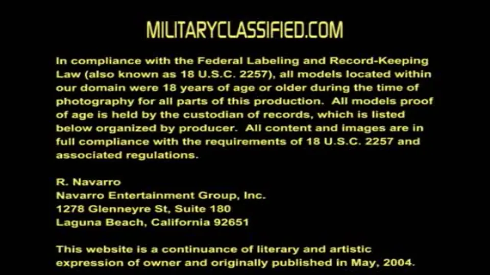 Todd Solo's Military Masturbation