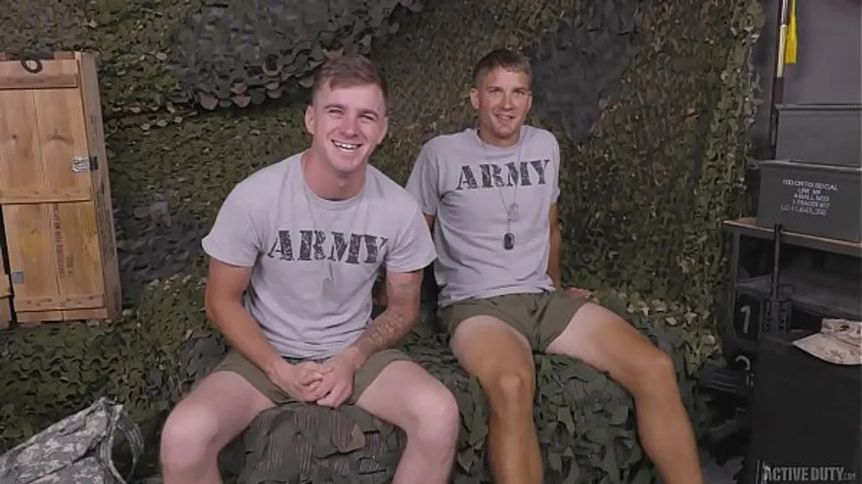 Military Jocks Ryan Jordan & Brandon Anderson Full Scene - ActiveDuty