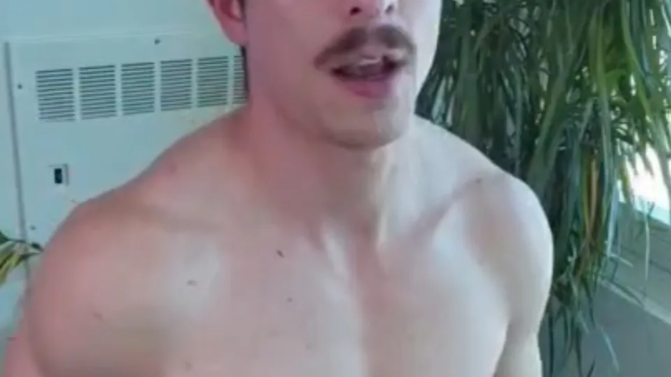 Moustached musclehunk creampies juicy ass - ThisVid.com