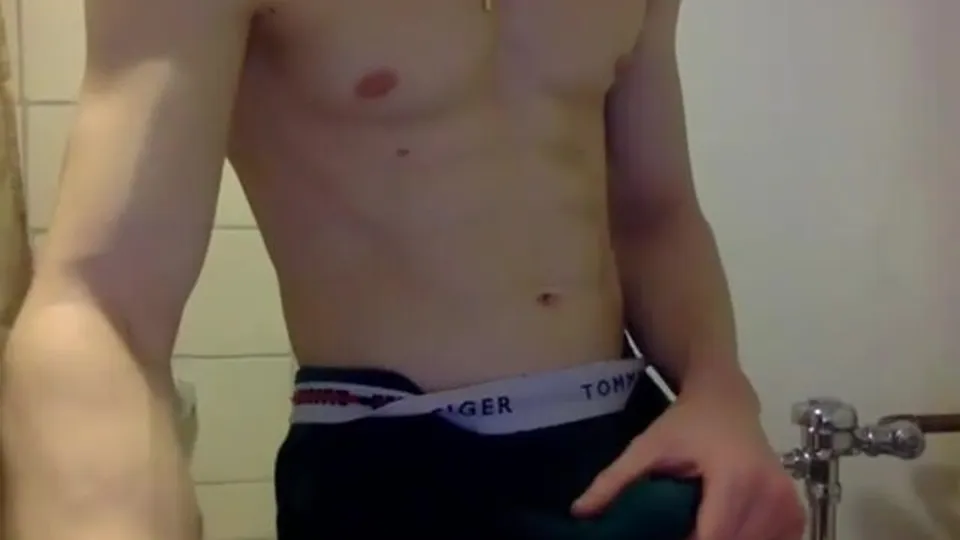 College Jock Phone Bounce and Cum