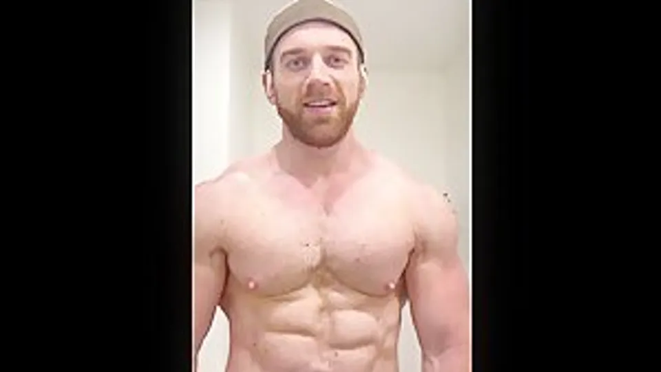 Ginger Stud Shows Off Muscles