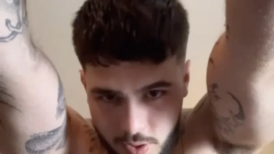 Muscle jock fucking his toy pussy & cumming - ThisVid.com