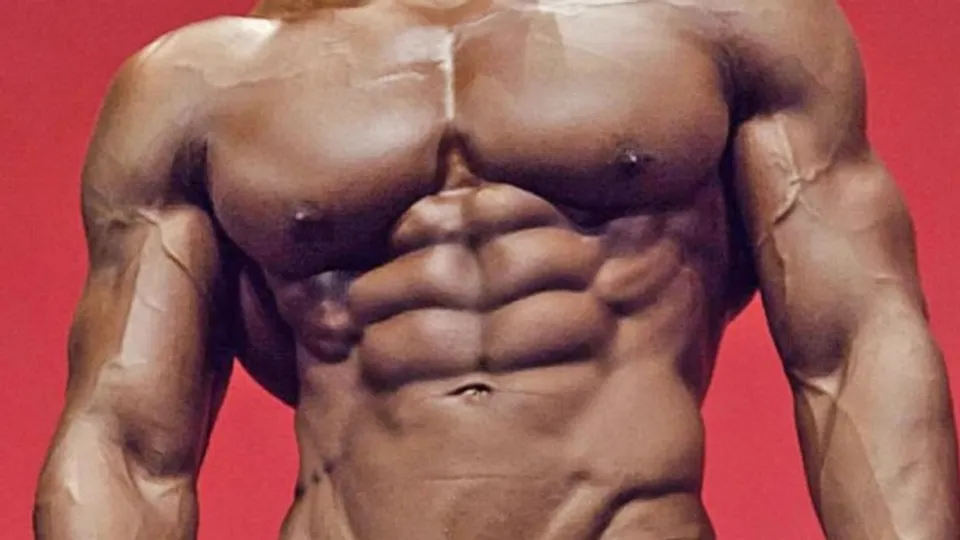 MUSCLE MIX OF HOT BODYBUILDERS FLEXING AND POSING IN THEIR STUFFED THONGS.