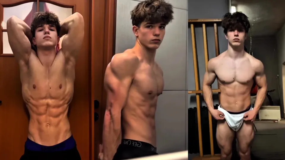 Muscle teen flex - ThisVid.com