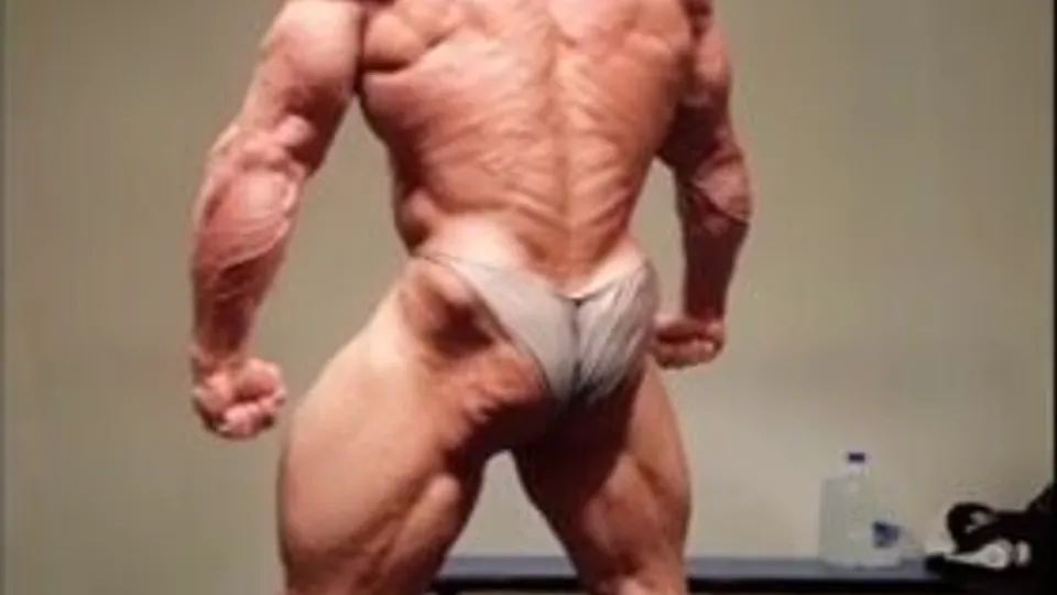 Muscled Bear Flexes and Posing