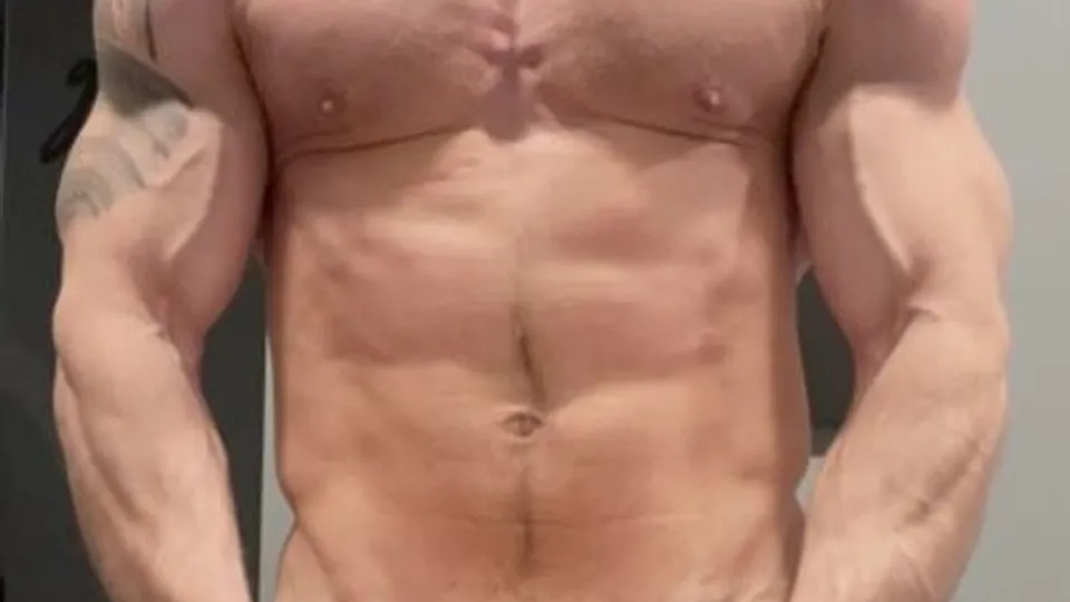 Muscular alpha stud fucks toy til he cums - ThisVid.com