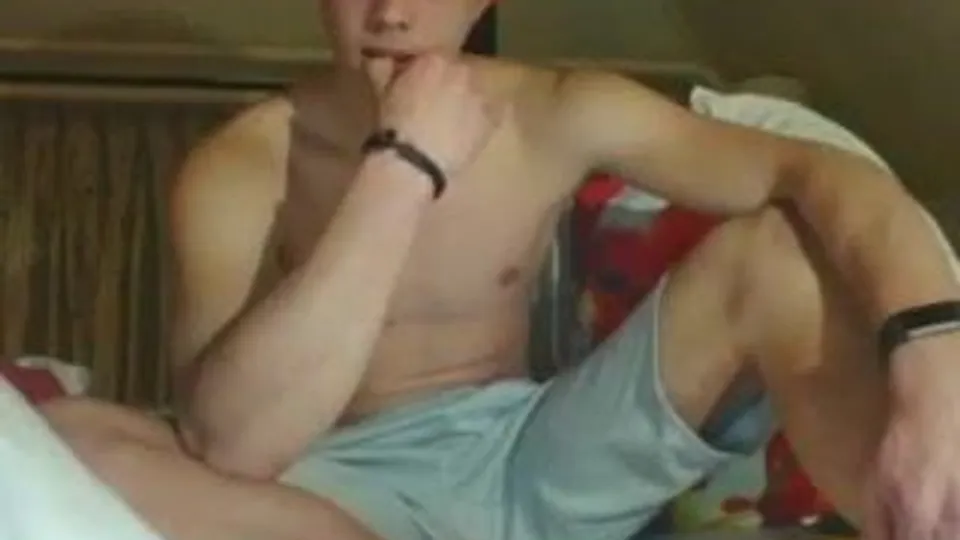Muscular teen bottom boy shows ass hole and jerks off