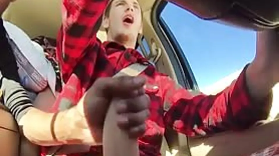 My cousin helps me while I drive him Home