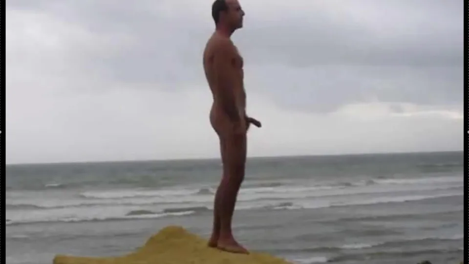 Naked Daddy at the Beach