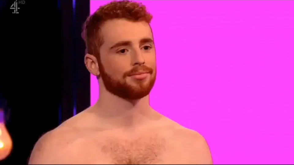 Naked Dating Couple's Intimate Moment