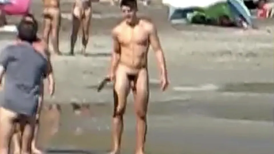 Naked paddle ball with dad - ThisVid.com