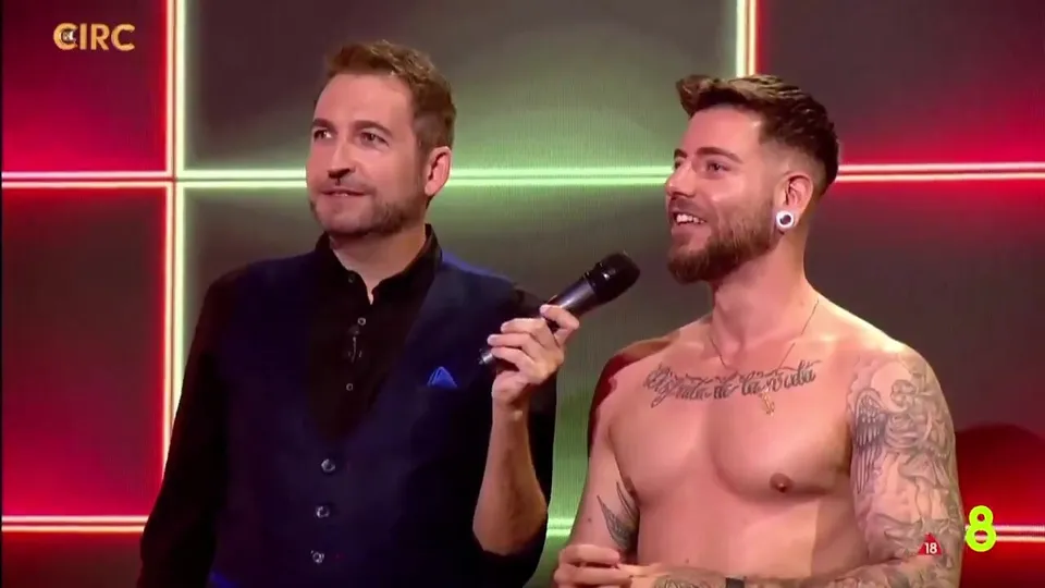Spanish Lad Rico's Cute Ass on TV