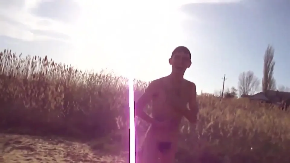 Naked with friends - beach