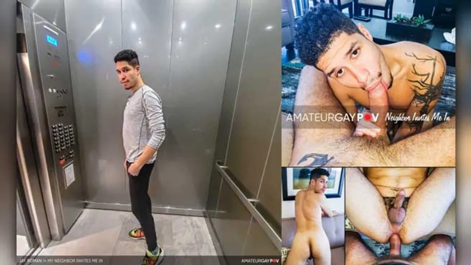 Neighbor Invites Me In - Romeo Davis and Jay Roman - Hot Twinks Porn Gay Videos