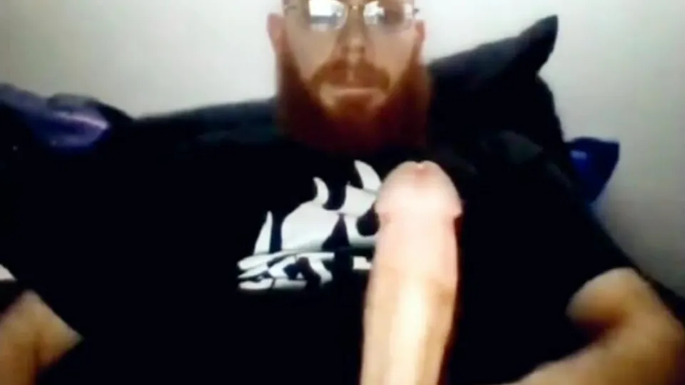 Hung Ginger with Beard Jerks Off