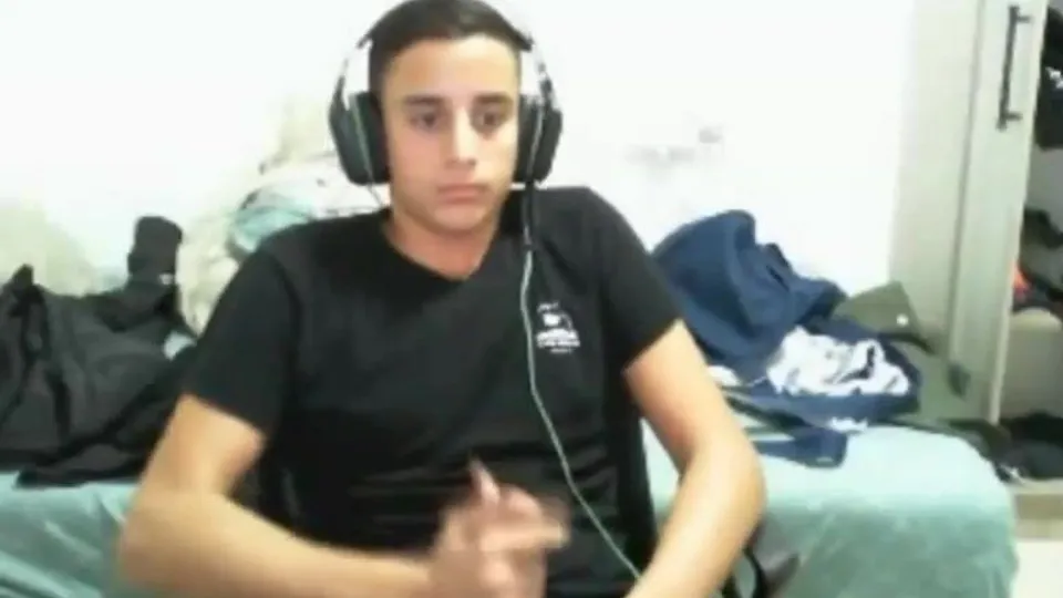 Nice gamer playing hard