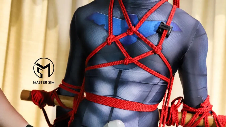 Nightwing cum in spandex suit after intense Edgin - ThisVid.com