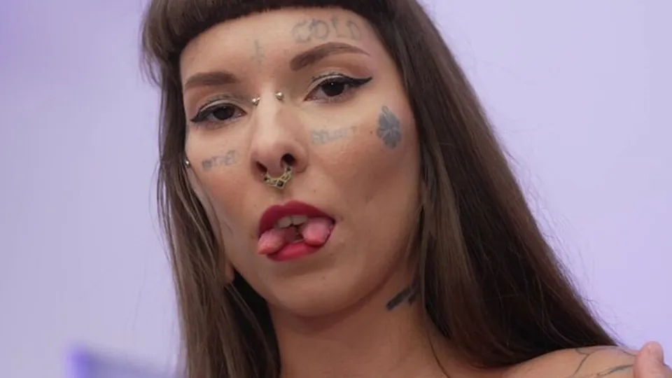 NRX Studio - Tim Monster CockMarseline Black - First ANAL with a tattooed skinny bitch ! First Monster cock 