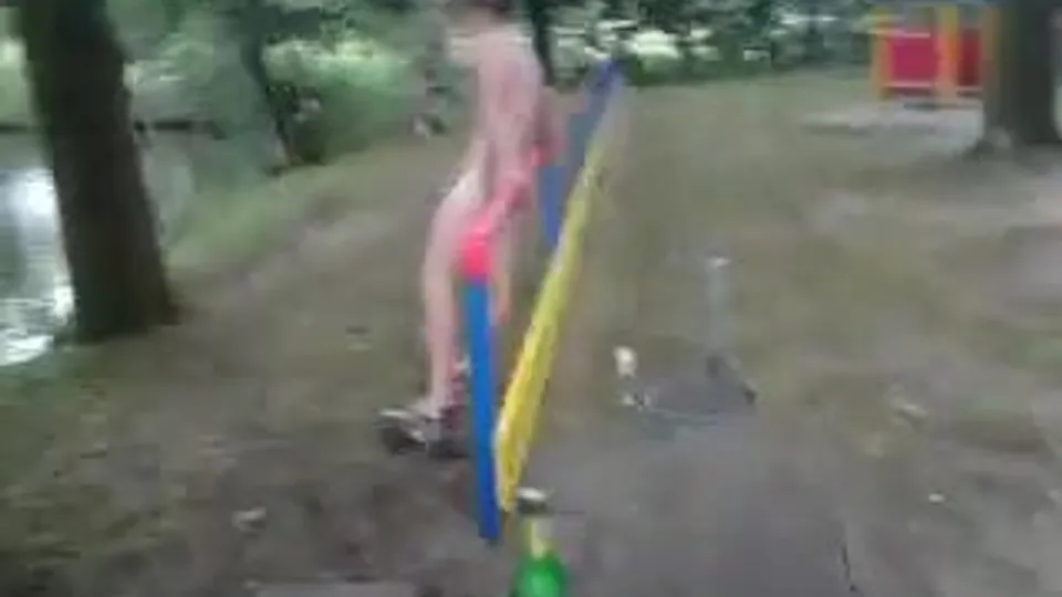 Nude boy has fun with his friendss