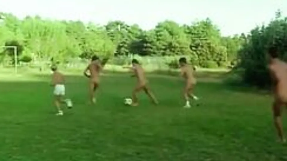 Nudist footballers