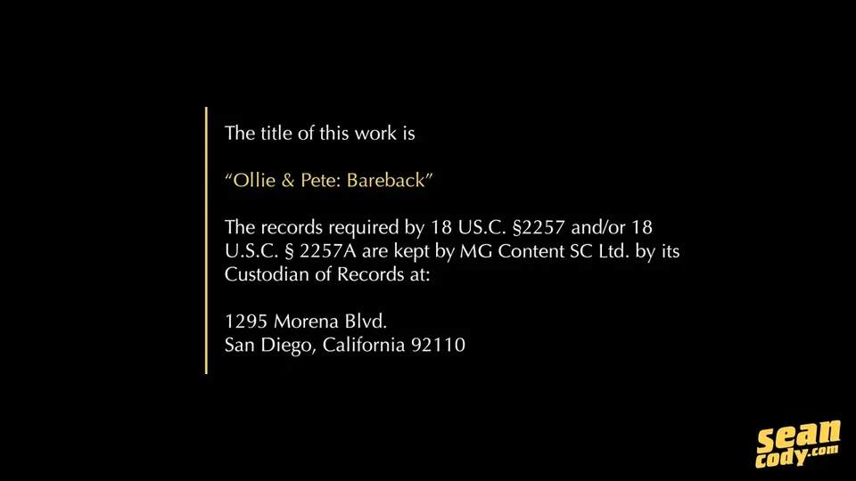 Ollie & Pete - Bareback 2015