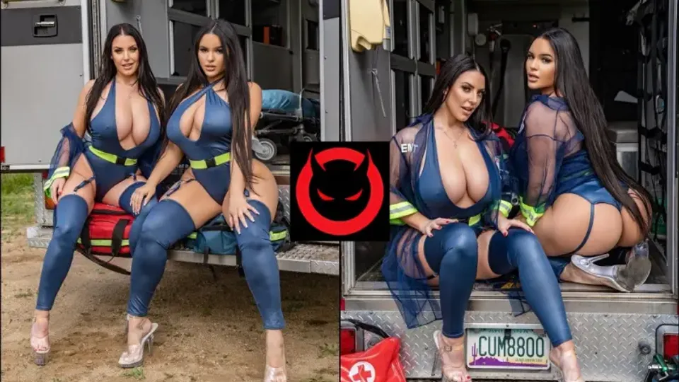 Angela White & Alexas Morgan: Busty Paramedics in Action