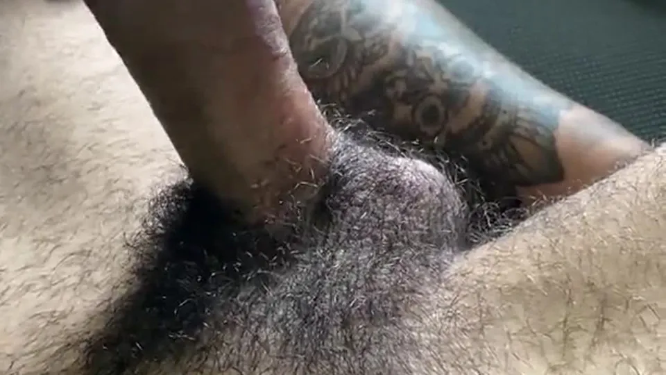 Old Man Sucking Big Dick of Hairy Young Guy