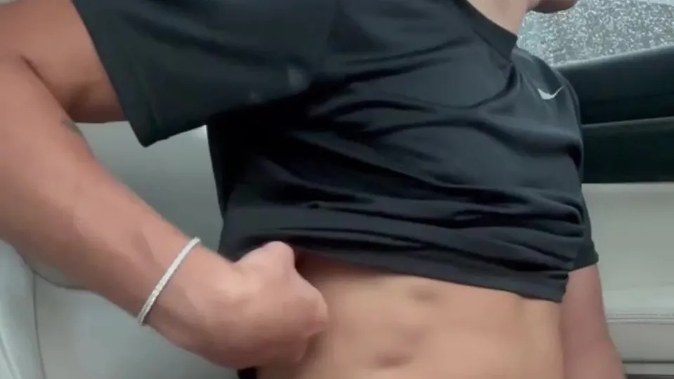 Ashton Wright Jerks Off in Public Parking Lot