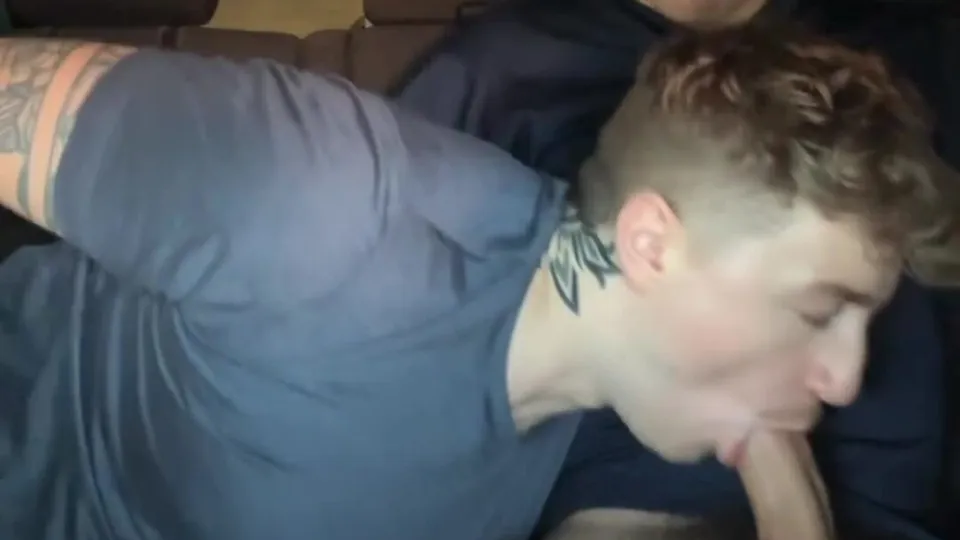 Gay Oral Sex in a Van