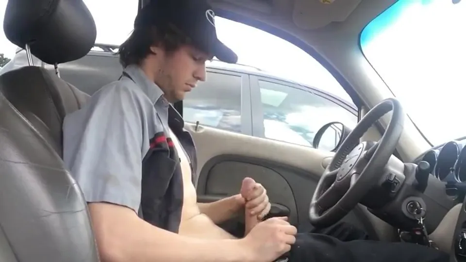 Worker Jerks Off During Break
