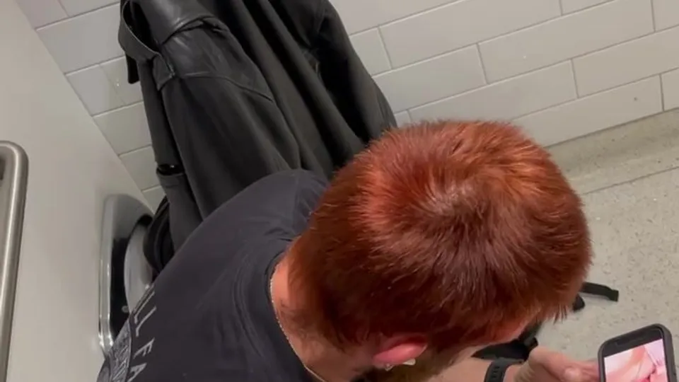 Ginger Overstall Spy Jerks Off
