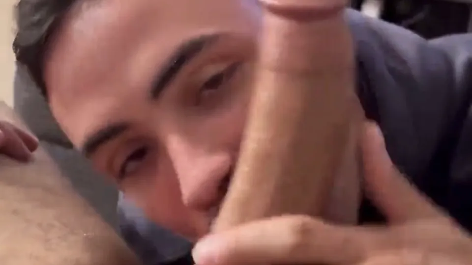 Papi Jay slurping on big dick and balls - ThisVid.com