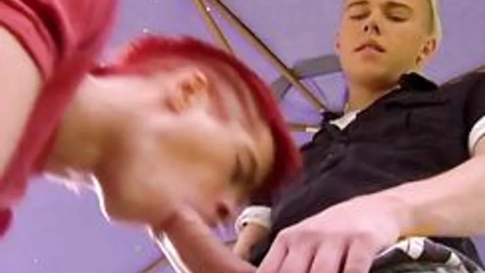 Parasol Threesome Gay Teen Porn