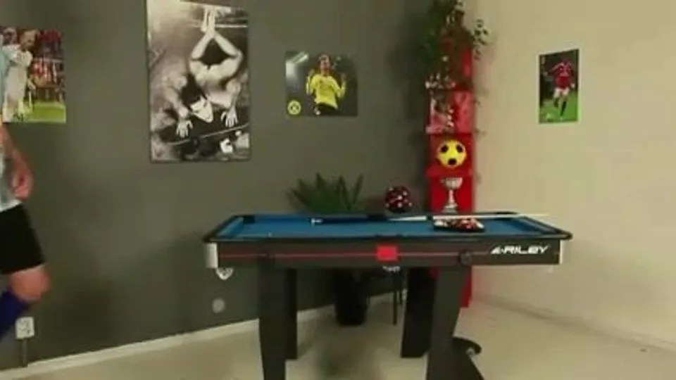 Party around and on the pool table