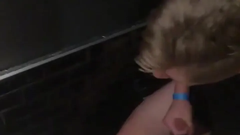 Party bro fucks chick in bathroom stall - ThisVid.com