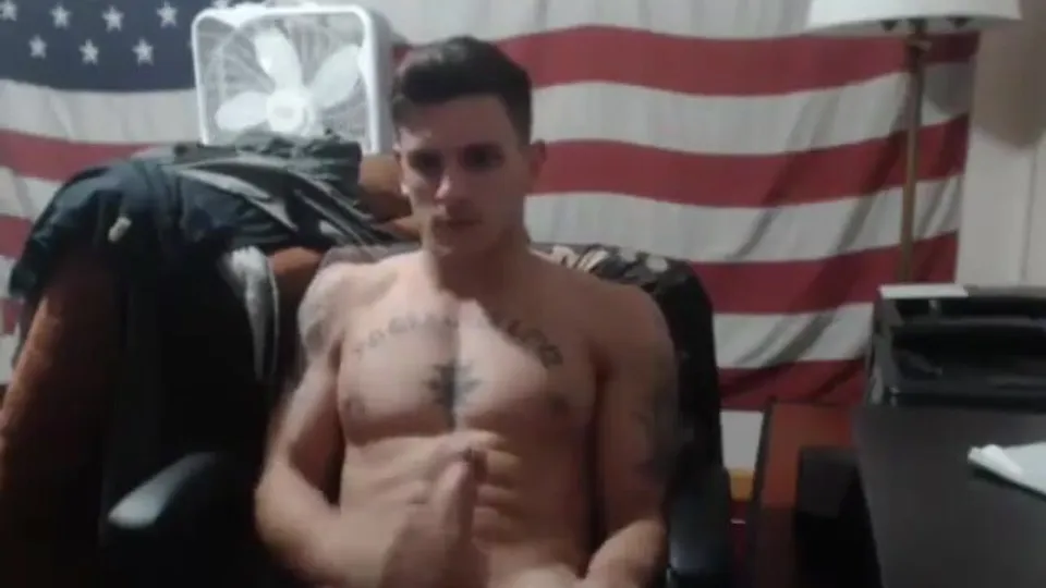 Patriotic redneck jock jerks & cums - ThisVid.com