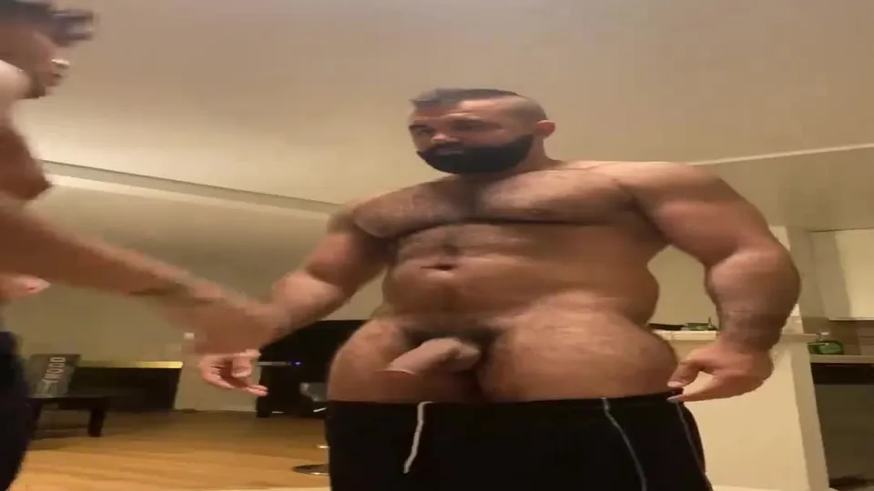PersianAlphaWolf Nude Leaks Gay Porn, Hairy Daddy Bear Dominant Bearded Macho Ass Destroyer Fucks Submissive Bubble Butts (5).mp4