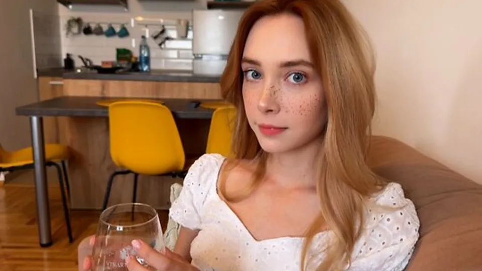 Persuaded the young Russian neighbor to try his penis 